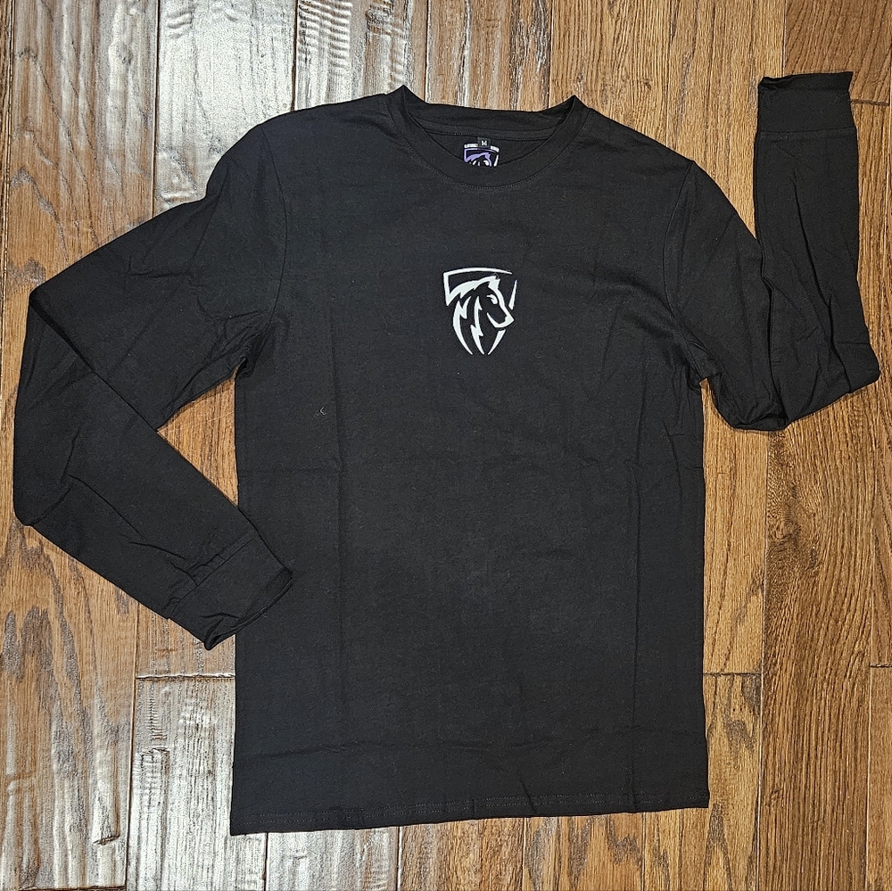 NWOT LOYALTY GAMING Men's Long-Sleeved Black T-Shirt - Size Medium